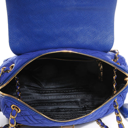 Prada Nylon Tessuto Impuntu Quilted Flap Indaco 9 of 9
