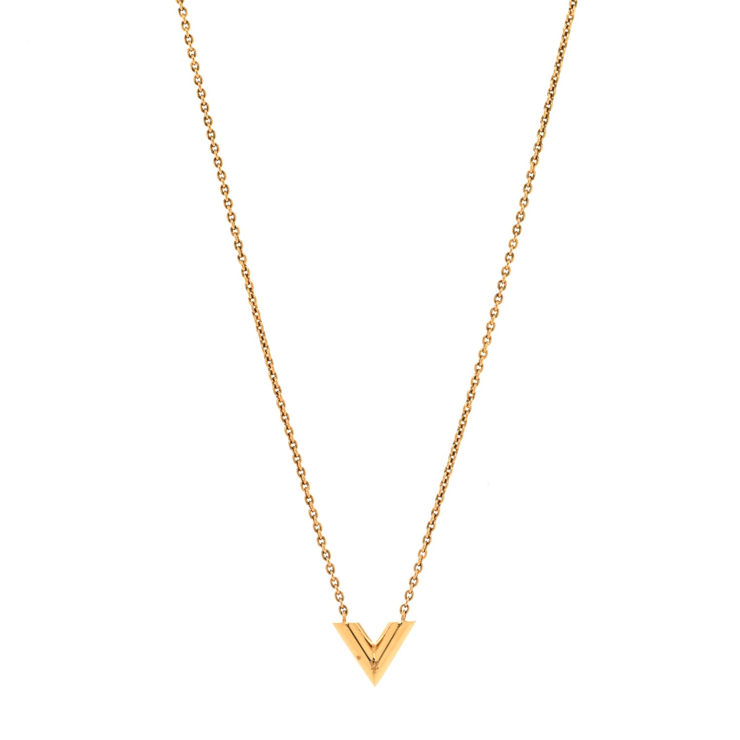 Essential V Necklace Gold