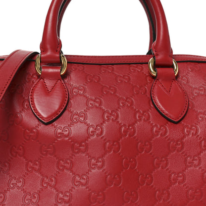 Gucci Guccissima Signature Boston Hibiscus Red 8 of 10