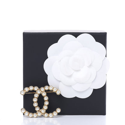 Chanel Pearl CC Brooch Gold 6 of 6