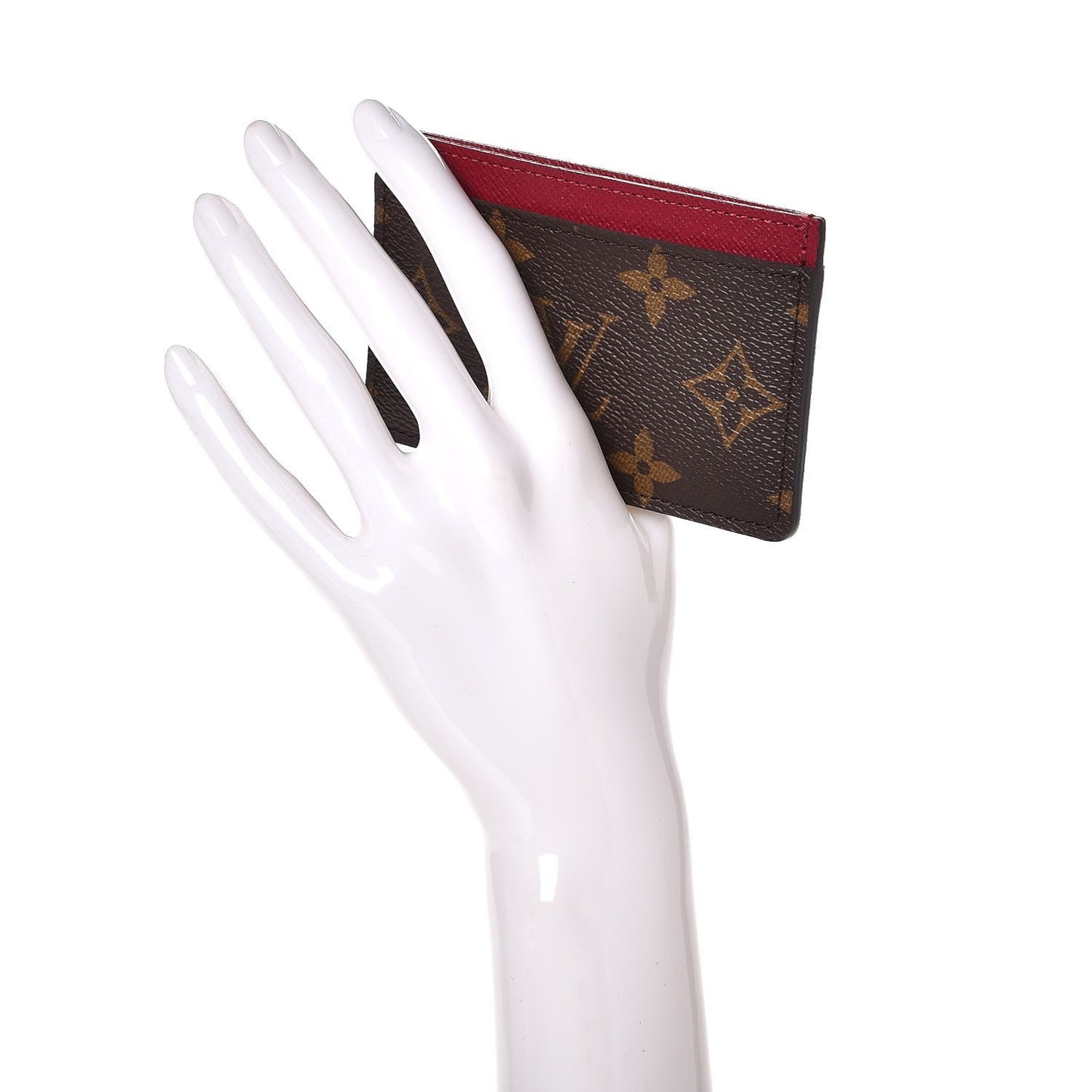 Monogram Card Holder Fuchsia