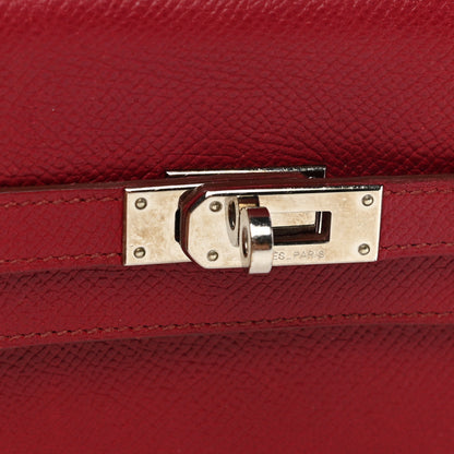 Hermes Epsom Kelly Longue Wallet Rubis 8 of 14