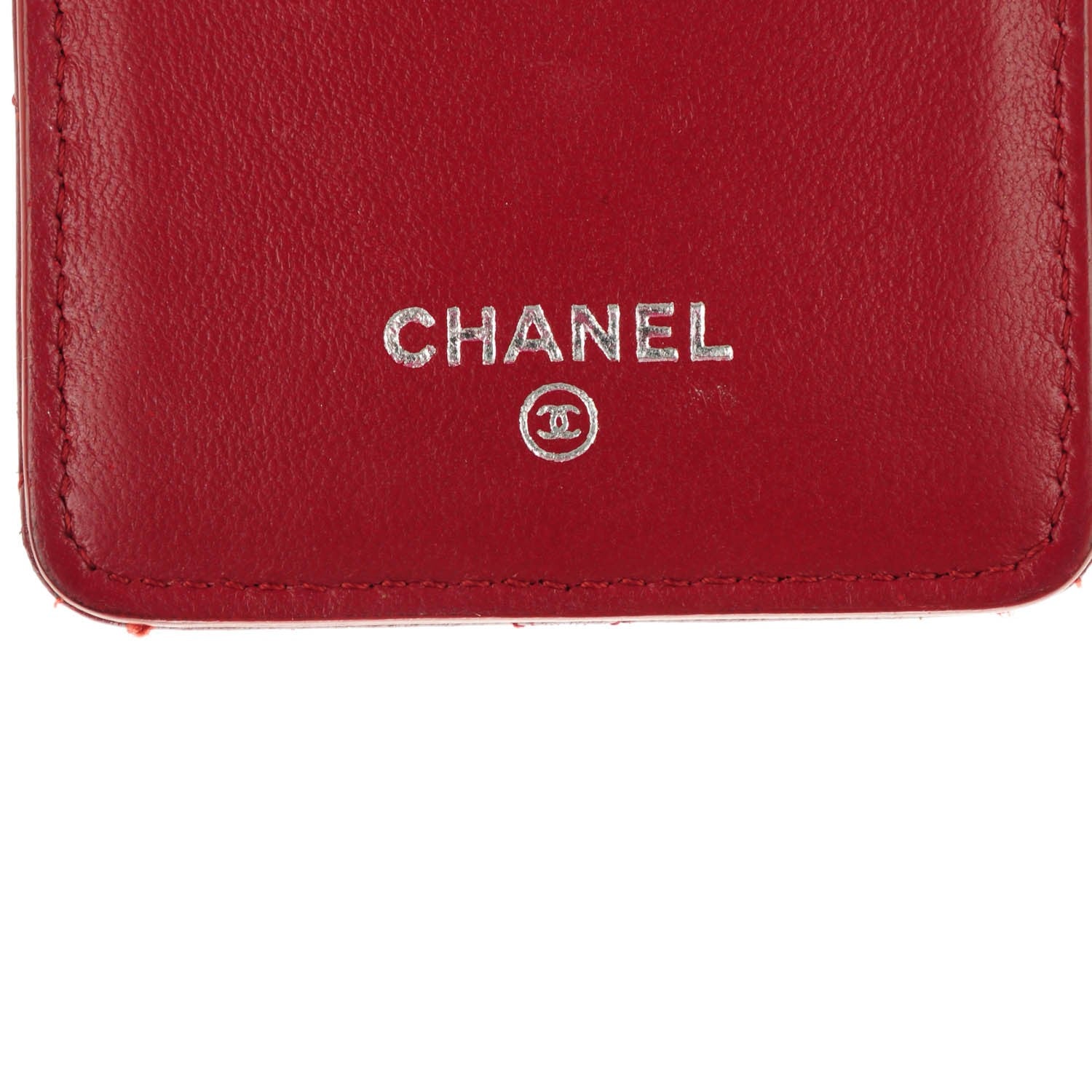 Chanel Lambskin Quilted iPhone 4 Case Red 6 of 10
