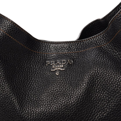 Prada Vitello Daino Hobo Black 16 of 16