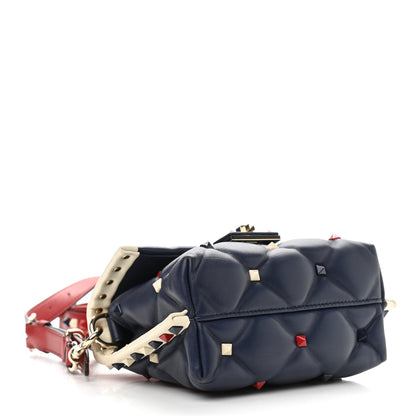 Valentino Garavani Nappa Mini Candystud Top Handle Bag Navy 4 of 11