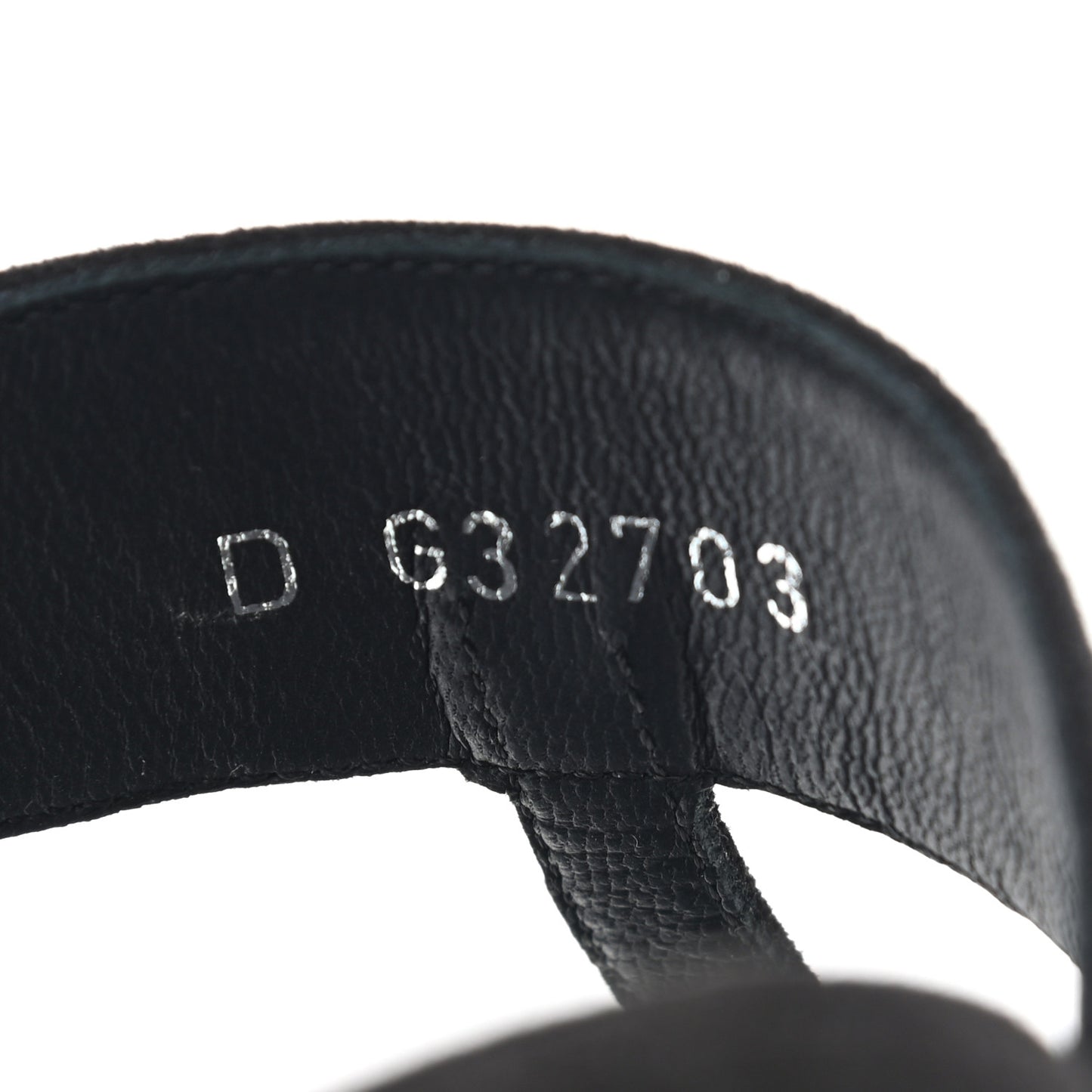 Suede CC Thong Sandals 38 Black