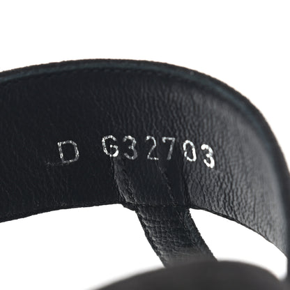 Chanel Suede CC Thong Sandals 38 Black 8 of 9