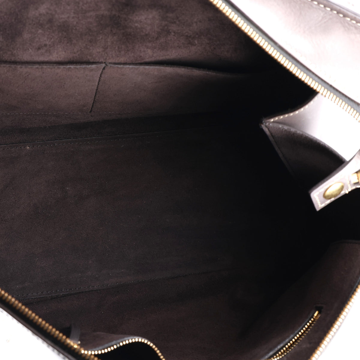 Smooth Calfskin Medium Edge Shoulder Bag Grey
