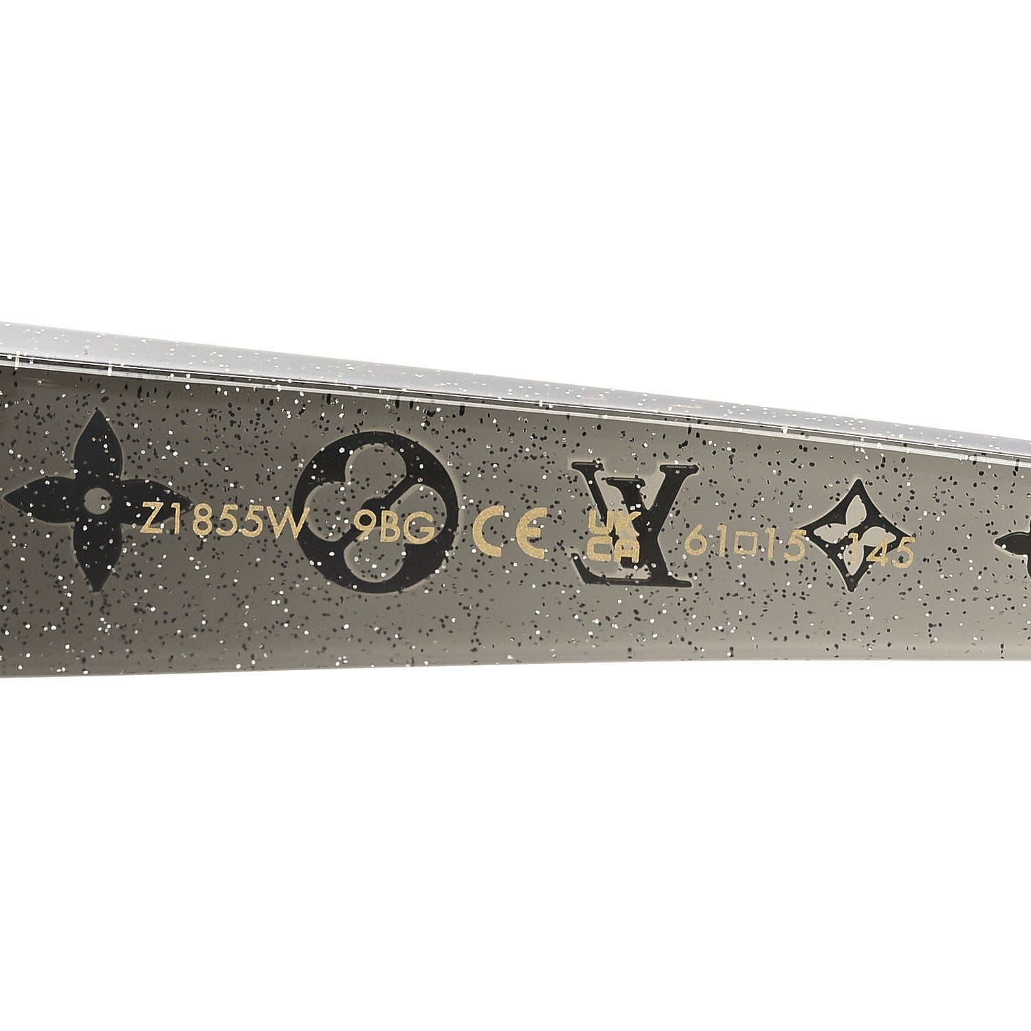 Louis Vuitton Acetate Obsession Round Sunglasses Z1855W Black Glitter 6 of 7