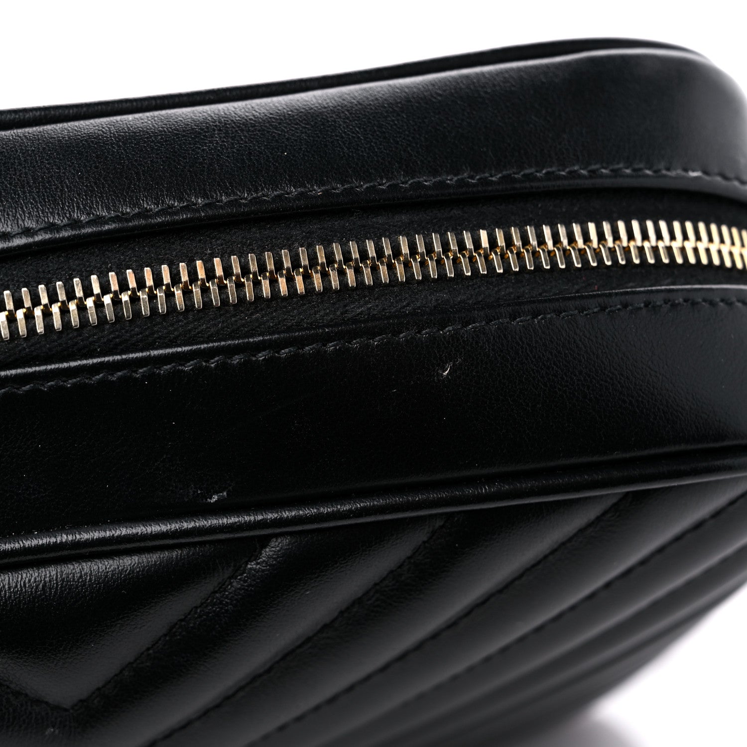 Saint Laurent Calfskin Matelasse Monogram Lou Camera Bag Black 14 of 15