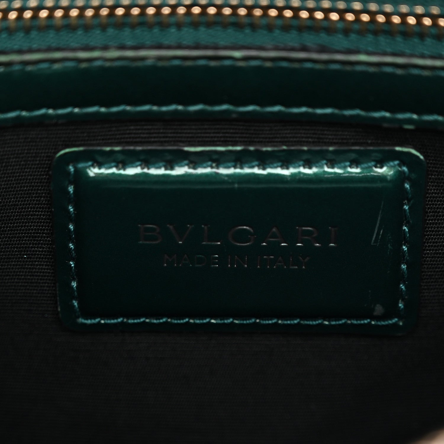 Bulgari Iridescent Calfskin Serpenti Forever Shoulder Bag Emerald Green 6 of 12