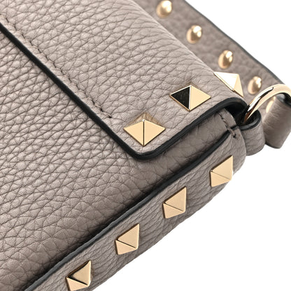 Valentino Garavani Grainy Calfskin Rockstud Crossbody Pouch Moon Taupe 10 of 12