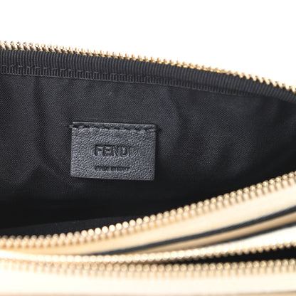 Fendi Vitello Grace Matte Bi-Color Easy Baguette Uovo Black 8 of 12