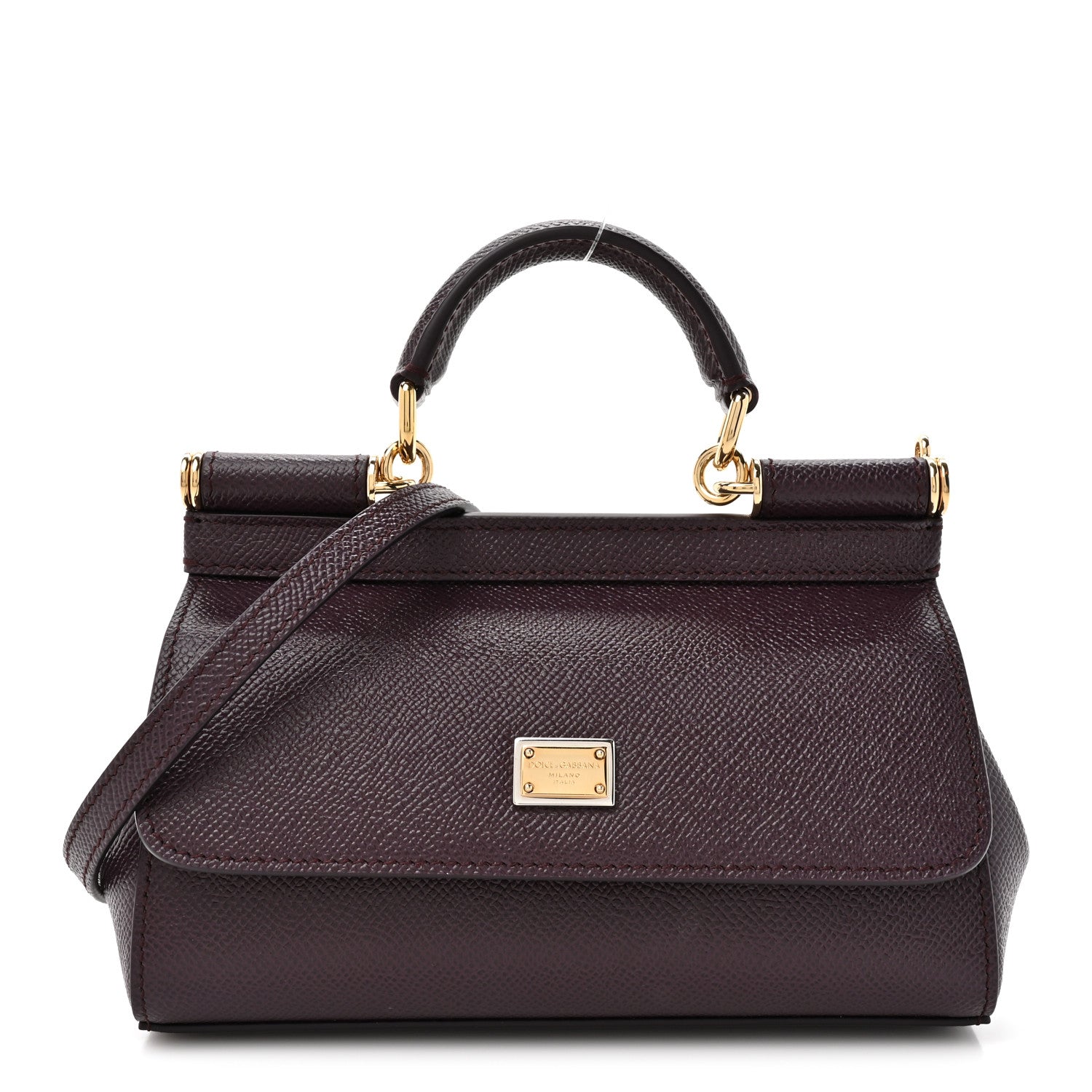 Dolce & Gabbana Dauphine Mini Miss Sicily Bag Burgundy 1 of 9