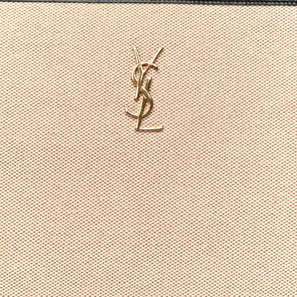 Saint Laurent Canvas Monogram Zipped Pouch Beige Black 8 of 8