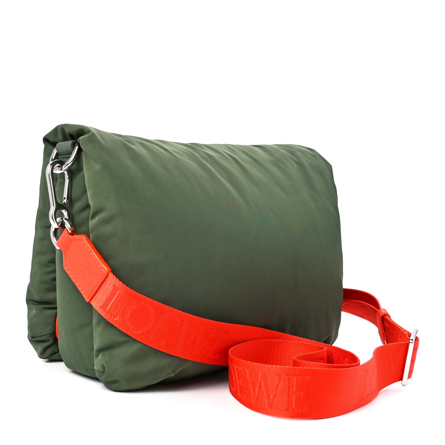 Loewe Nylon Medium Goya Puffer Bag Green 3 of 11