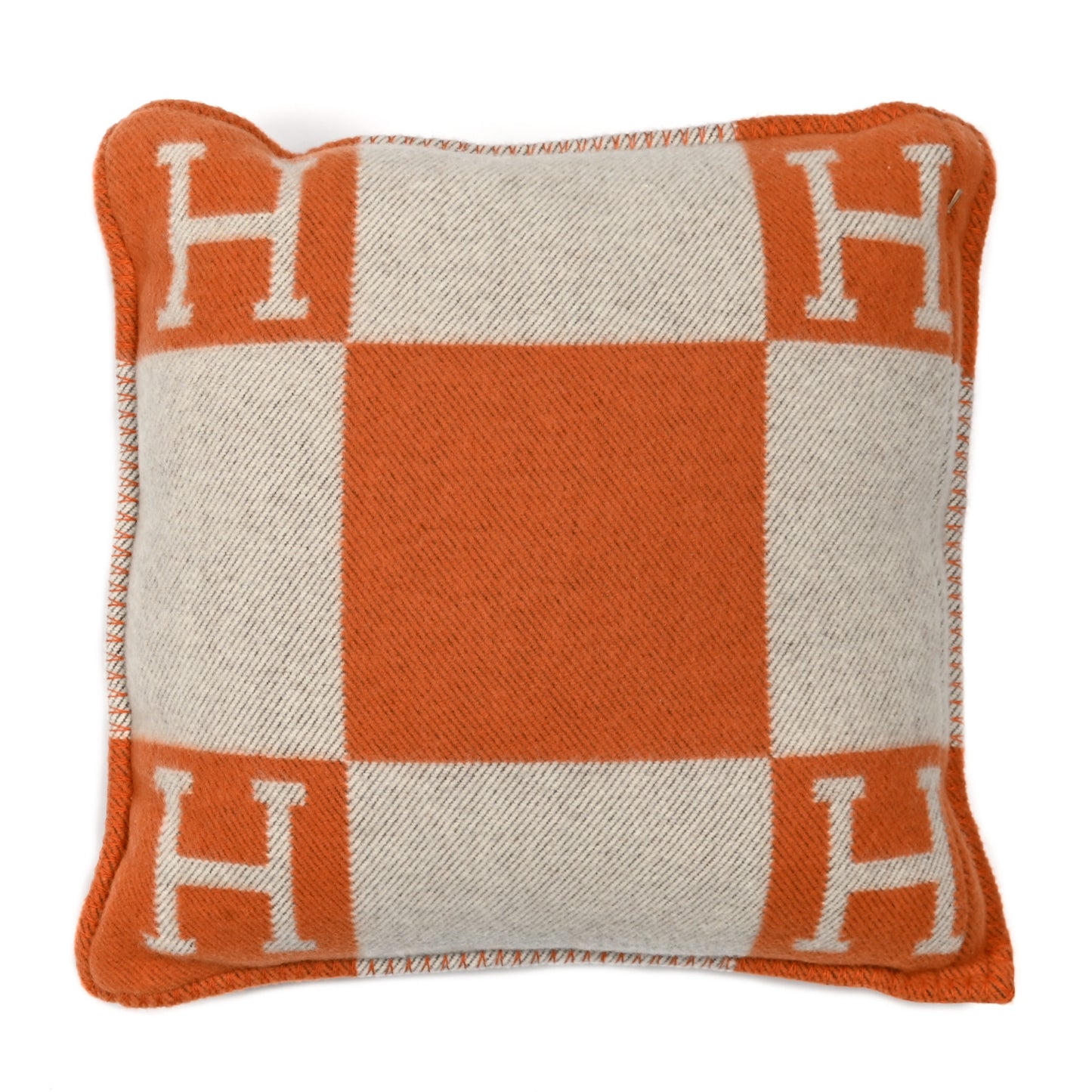 Wool Cashmere Avalon Pillow PM Ecru Potiron