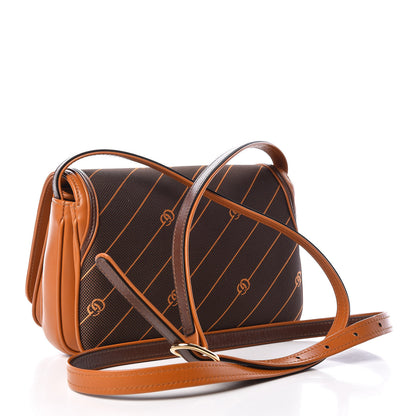 Gucci Calfskin Canvas Diagonal GG Rajah Shoulder Bag Brown 3 of 10