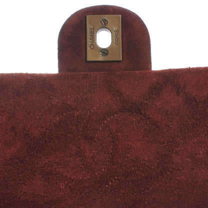 Chanel Suede Quilted Mini Flap Bordeaux 7 of 11