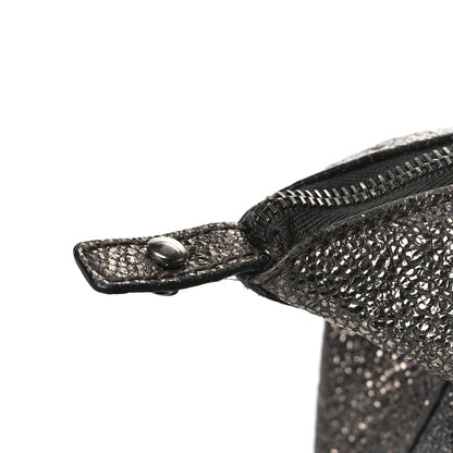 Saint Laurent Crackled Calfskin Small Volcano Easy Sac Silver 12 of 15