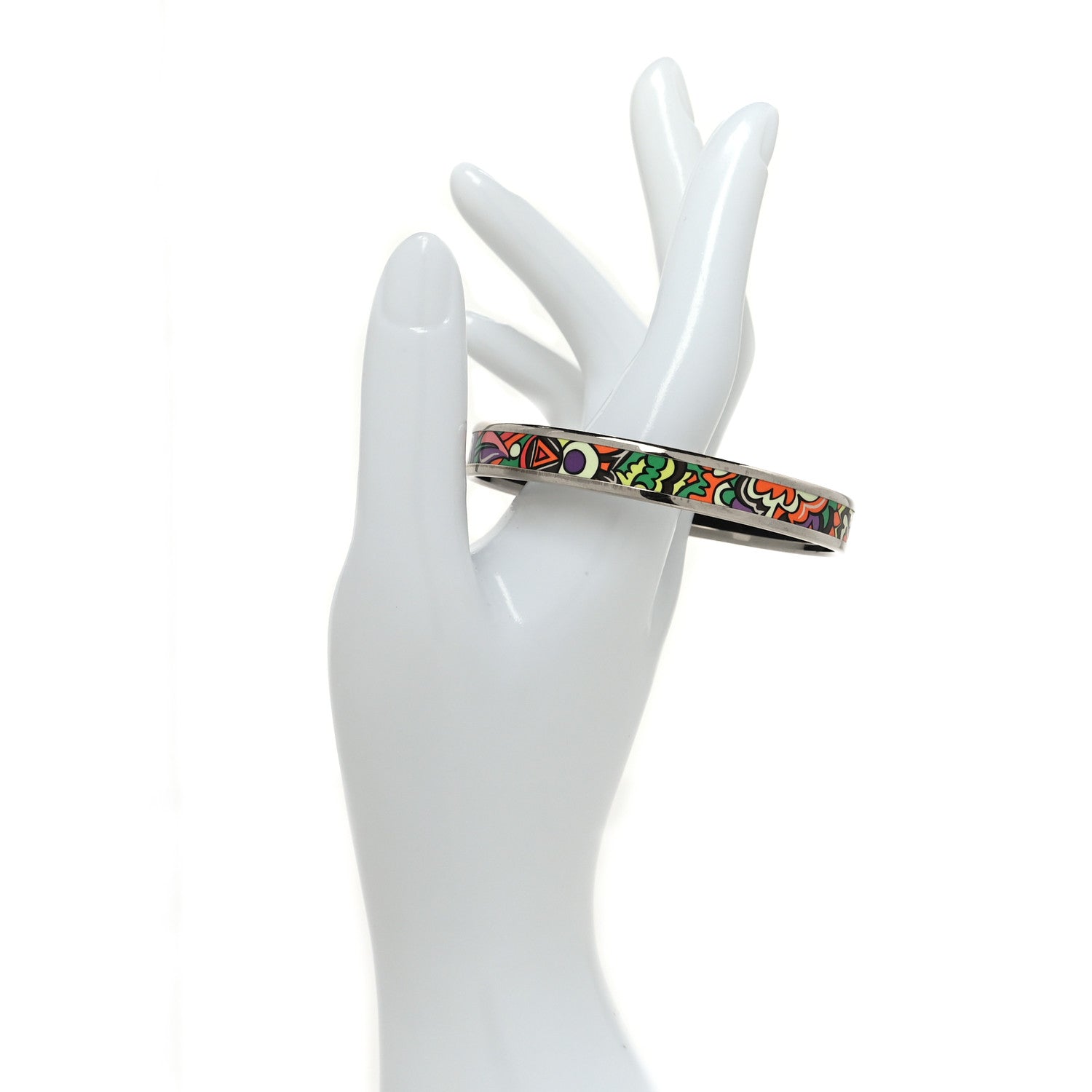 Hermes Enamel Printed Bracelet 65 2 of 5