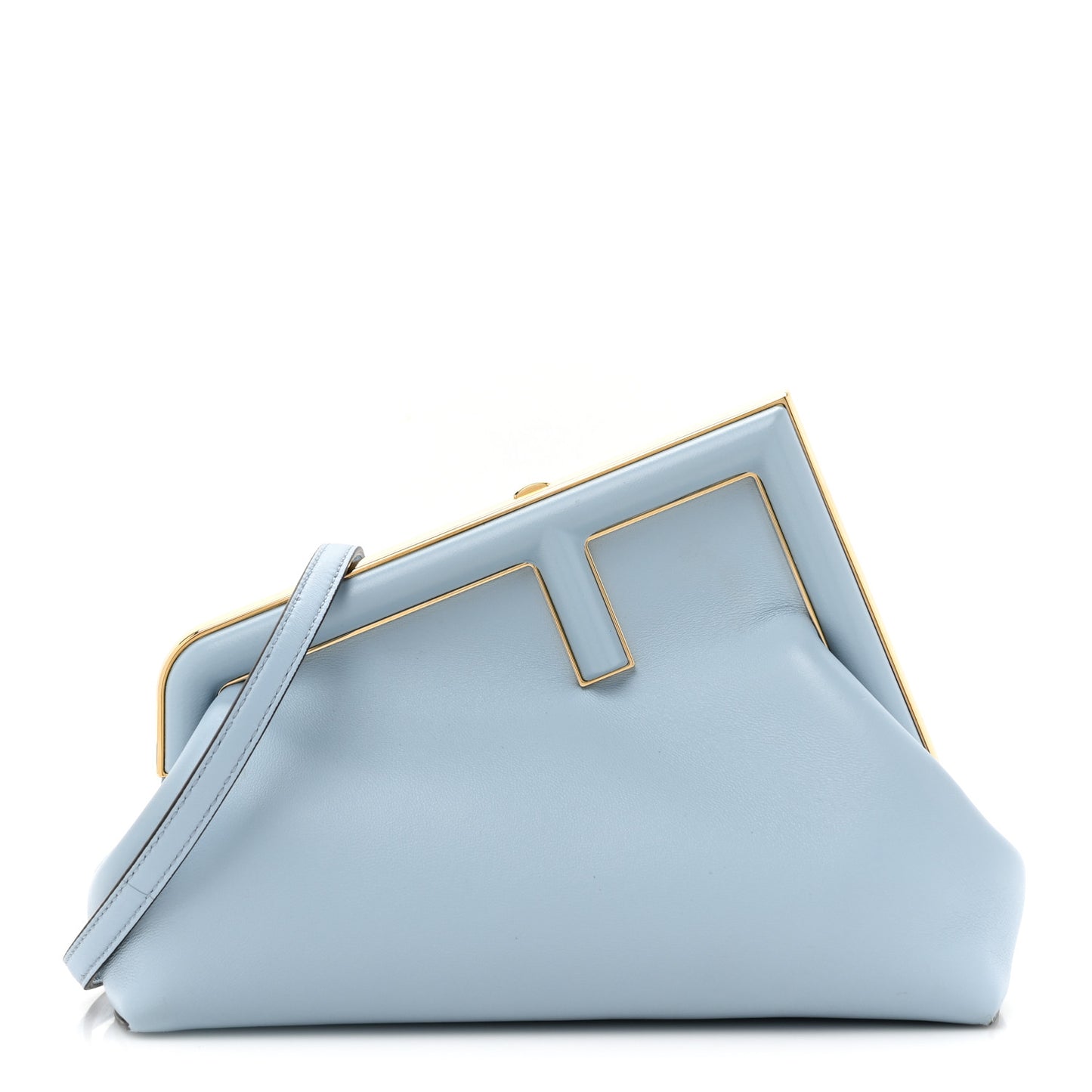 Shiny Nappa Small Fendi First Azzurro Baby