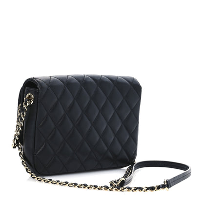 Chanel Lambskin Quilted Side Packs Black 3 of 11