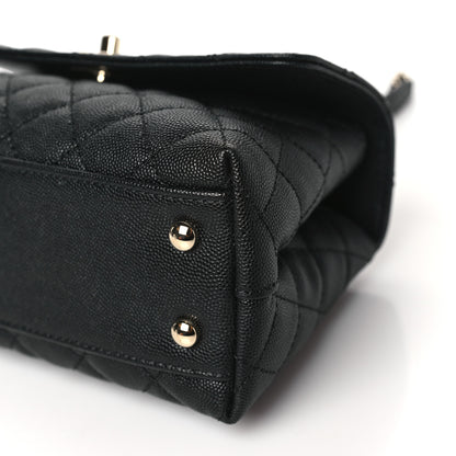 Chanel Caviar Quilted Mini Coco Handle Flap Black 10 of 10