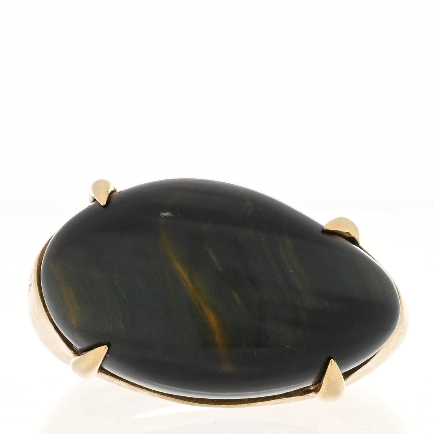 Marco Bicego 18K Yellow Gold Tigers Eye Cocktail Ring 52 6 1 of 6