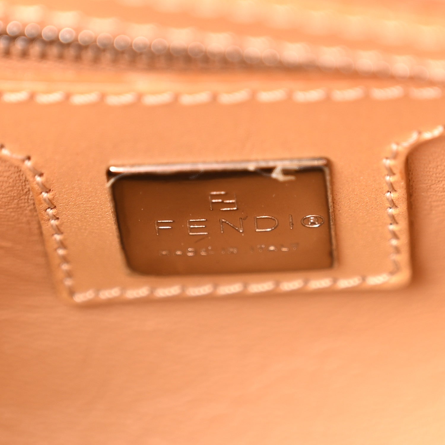 Fendi Wool Zucca Mama Baguette Beige 6 of 9