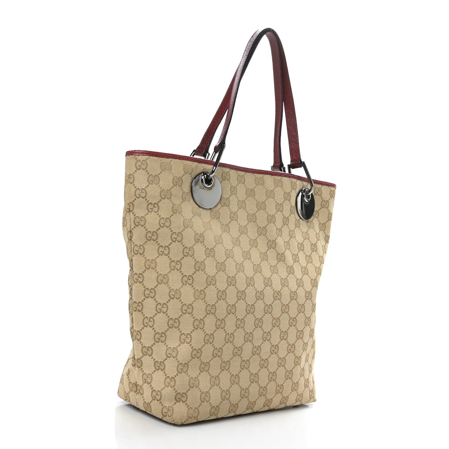 Gucci Monogram Large Eclipse Tote Red 3 of 9