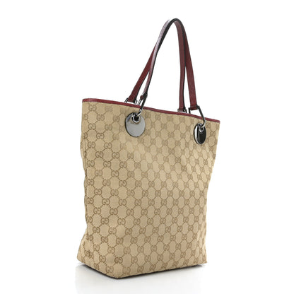 Gucci Monogram Large Eclipse Tote Red 3 of 9