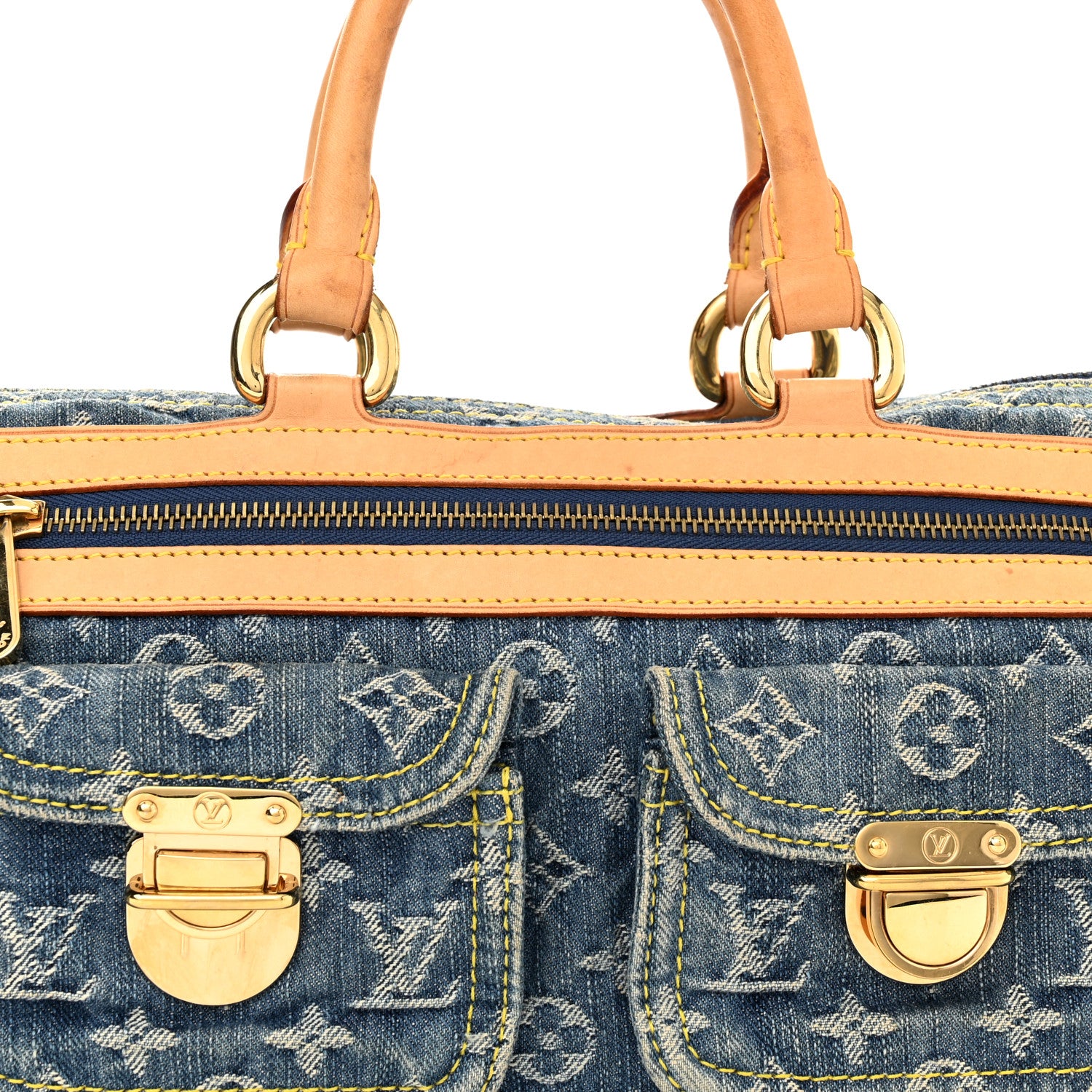 Louis Vuitton Monogram Denim Neo Speedy Blue 7 of 11