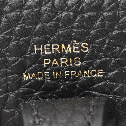 Hermes Taurillon Clemence Evelyne TPM Black 6 of 11