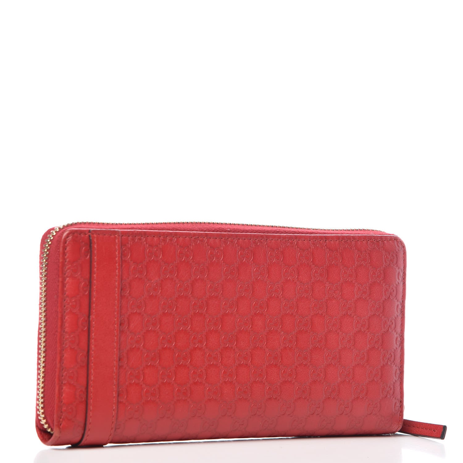 Gucci Microguccissima Nice Zip Around Wallet Red 3 of 8