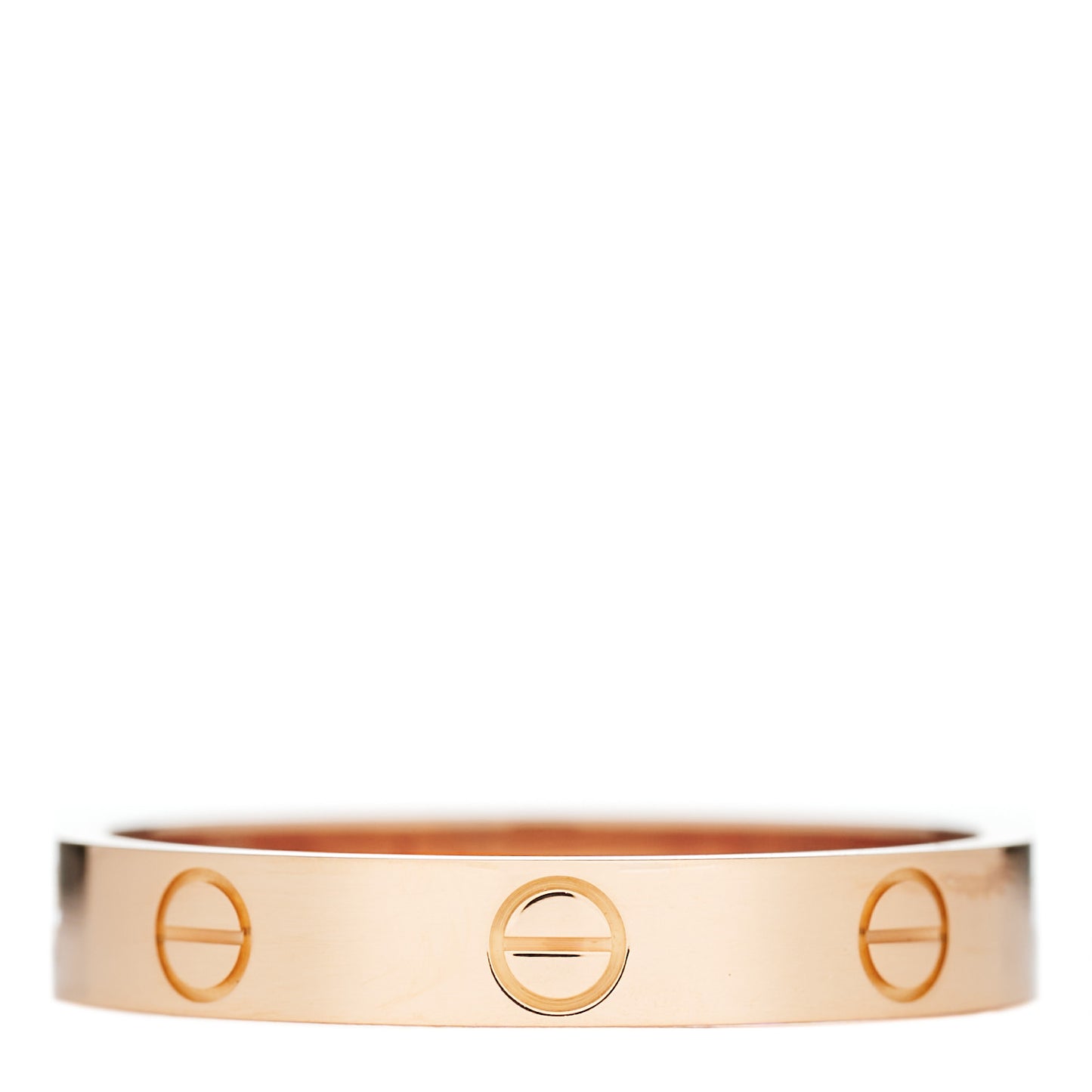 18K Pink Gold 3.5mm LOVE Wedding Band Ring 60 9