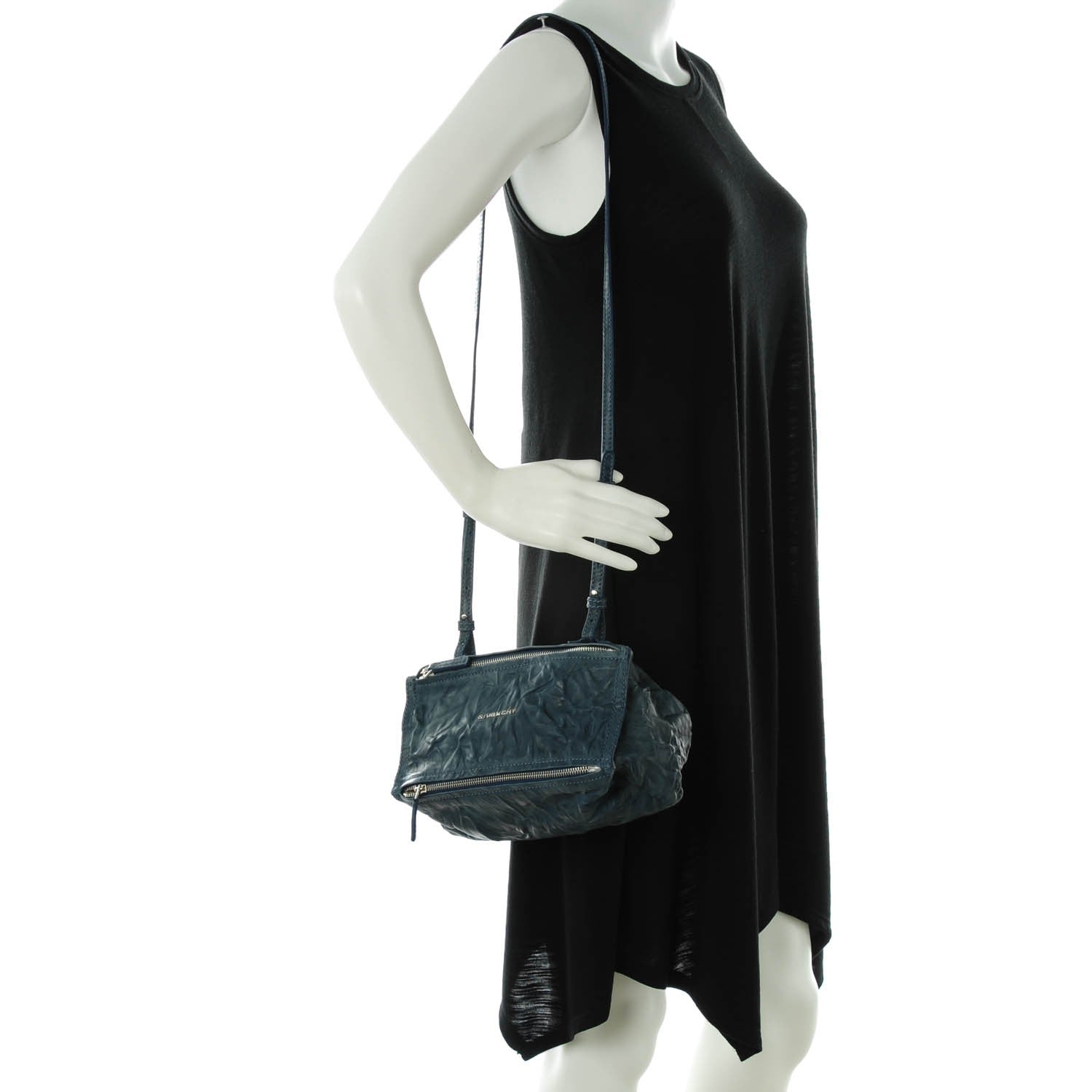 Givenchy Tumbled Sheepskin Mini Pandora Mineral Blue 2 of 7