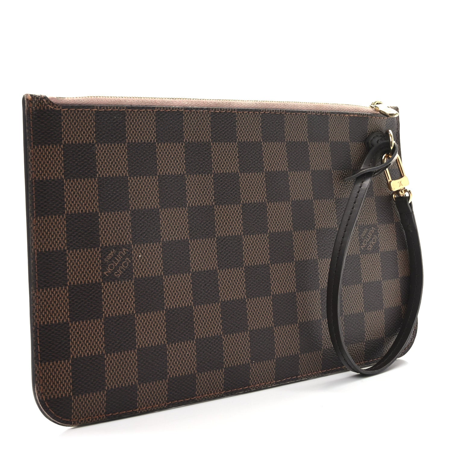 Louis Vuitton Damier Ebene Neverfull MM GM Pochette Rose Ballerine 3 of 7
