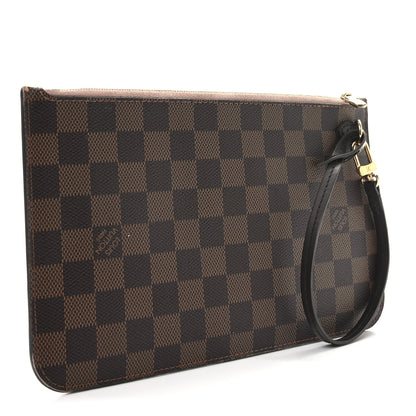 Louis Vuitton Damier Ebene Neverfull MM GM Pochette Rose Ballerine 3 of 7