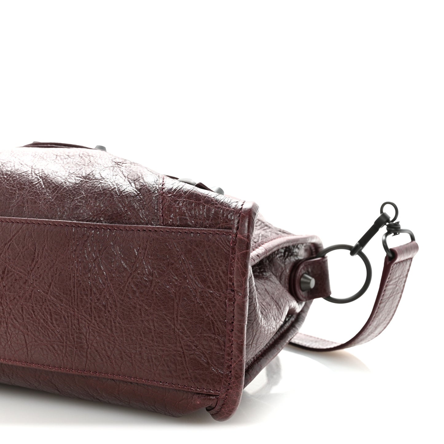Agneau Arena Classic Hardware Small Le City Dark Burgundy