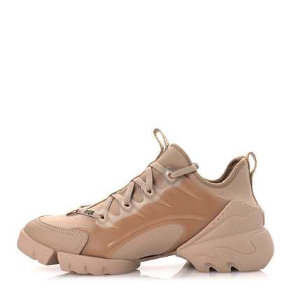 Christian Dior Neoprene Rubber Womens D-Connect Sneakers 40 Nude 1 of 12