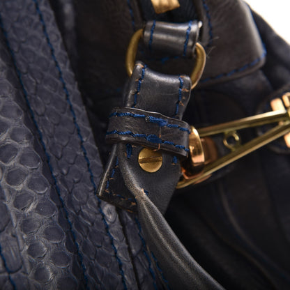 Chloe Python Calfskin Medium Paraty Blue Nuit 9 of 16