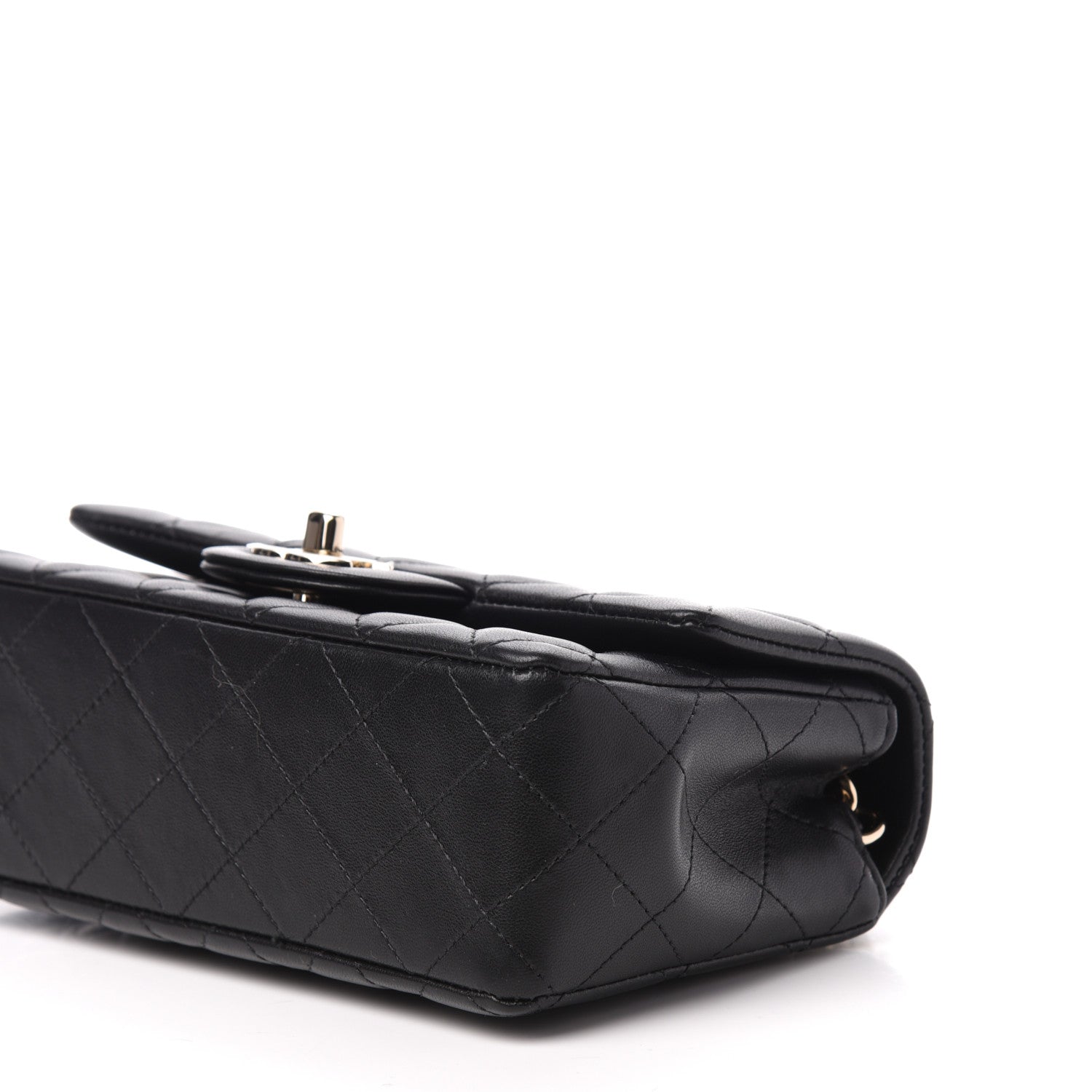 Chanel Lambskin Quilted Mini Coco Charms Rectangular Flap Black 9 of 10