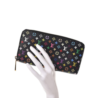 Louis Vuitton Monogram Multicolor Zippy Wallet Black Grenade 2 of 10