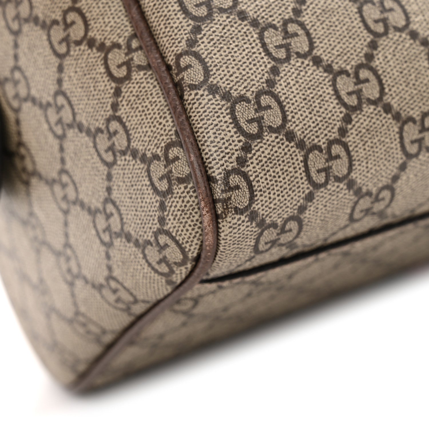 Gucci GG Supreme Monogram Web Medium Ophidia Top Handle Bag Beige Ebony 13 of 13