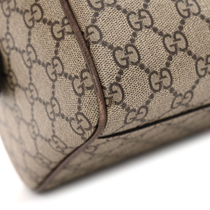 Gucci GG Supreme Monogram Web Medium Ophidia Top Handle Bag Beige Ebony 13 of 13