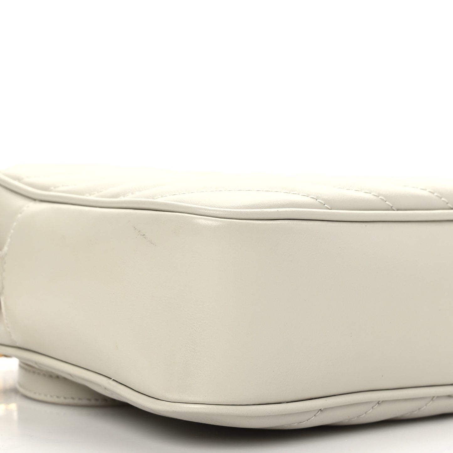 Calfskin Matelasse Monogram Lou Camera Bag Blanc Vintage