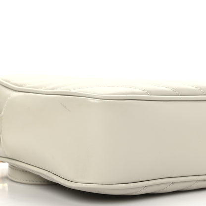 Saint Laurent Calfskin Matelasse Monogram Lou Camera Bag Blanc Vintage 7 of 8