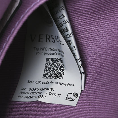 Versace Calfskin La Medusa Round Camera Bag White 7 of 10