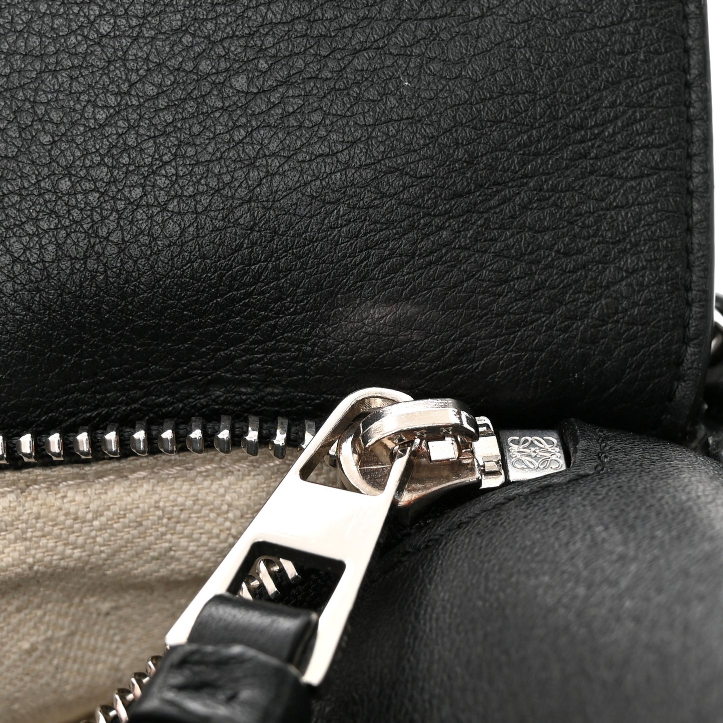 Calfskin Medium Puzzle Bag Black